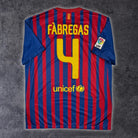 2011/12 Barcelone Domicile - Fabregas 4 (L) - Iconic Football Shop