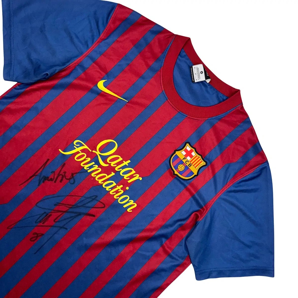 2011/12 Barcelone Domicile *PORTÉ / SIGNÉ GIULY* (M) - Iconic Football Shop