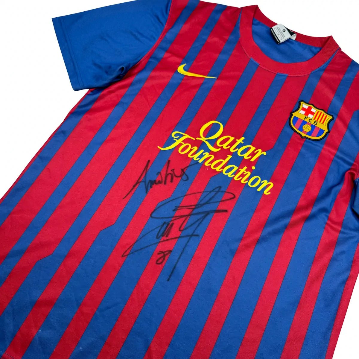 2011/12 Barcelone Domicile *PORTÉ / SIGNÉ GIULY* (M) - Iconic Football Shop