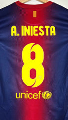 2012/13 Barcelone Domicile - A.Iniesta 8 (S) - Iconic Football Shop