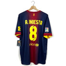 2012/13 Barcelone Domicile - A.Iniesta 8 (XL) - Iconic Football Shop