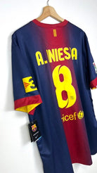 2012/13 Barcelone Domicile - A.Iniesta 8 (XL) - Iconic Football Shop