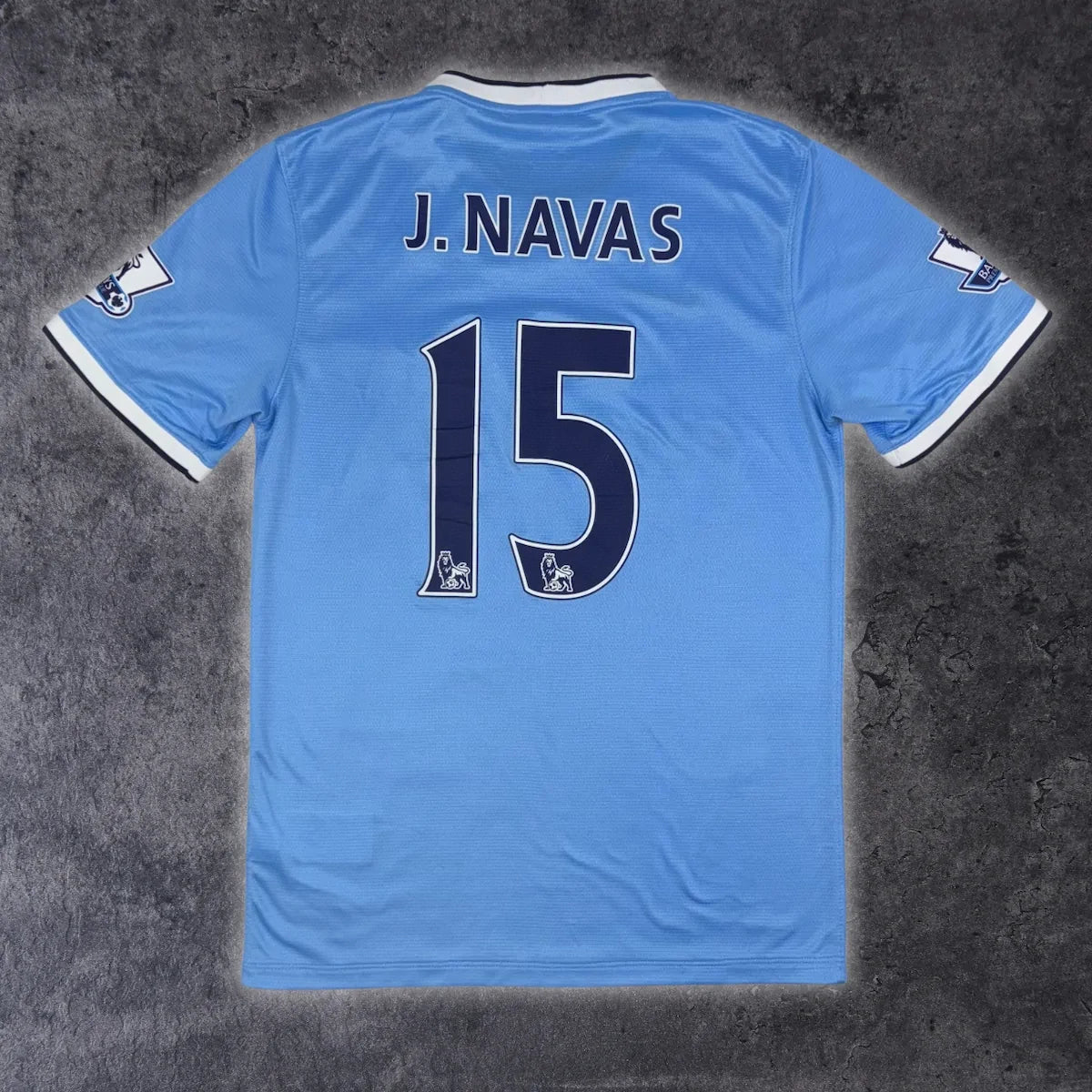2013/14 Manchester City Domicile - J.Navas 15 (S) - Iconic Football Shop