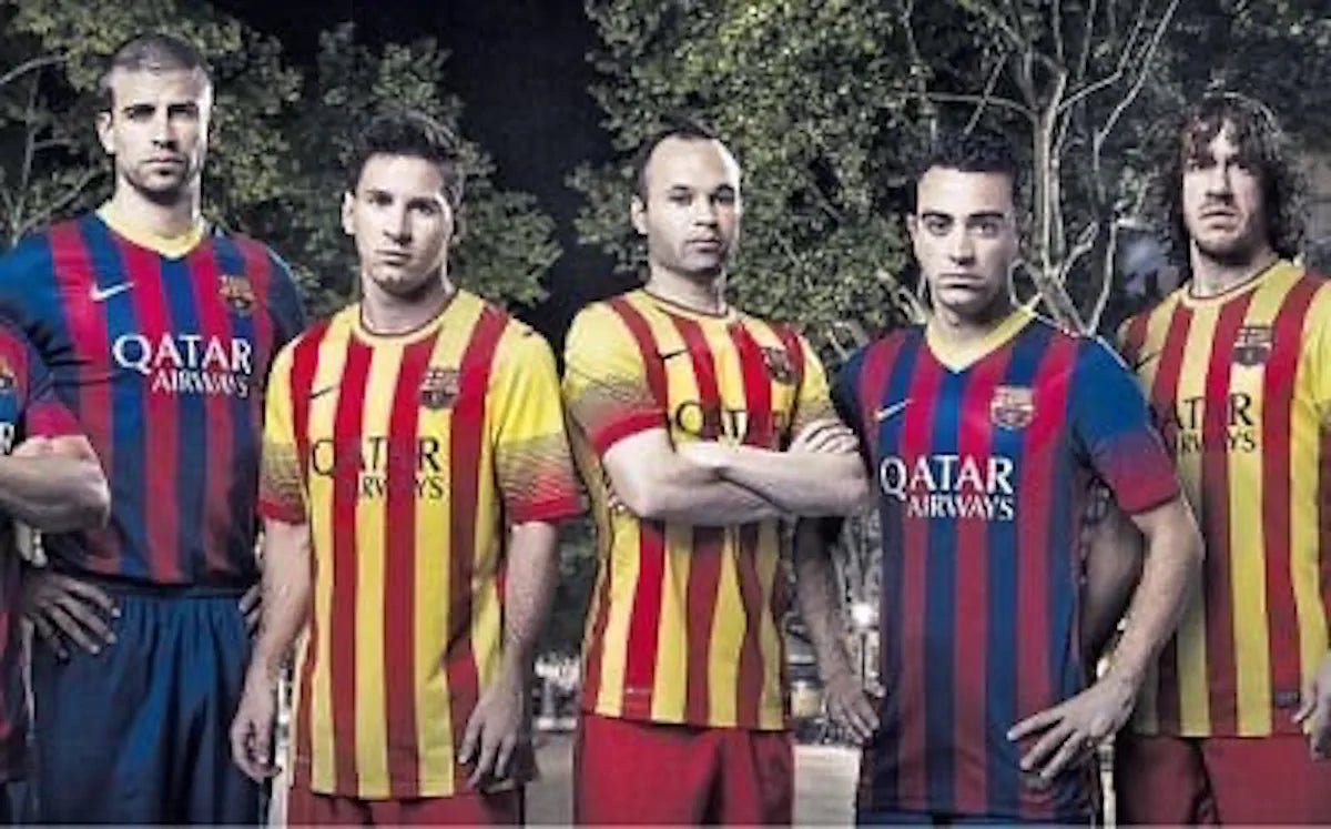2013/15 Barcelone Extérieur - A.Iniesta 8 (L) - Iconic Football Shop