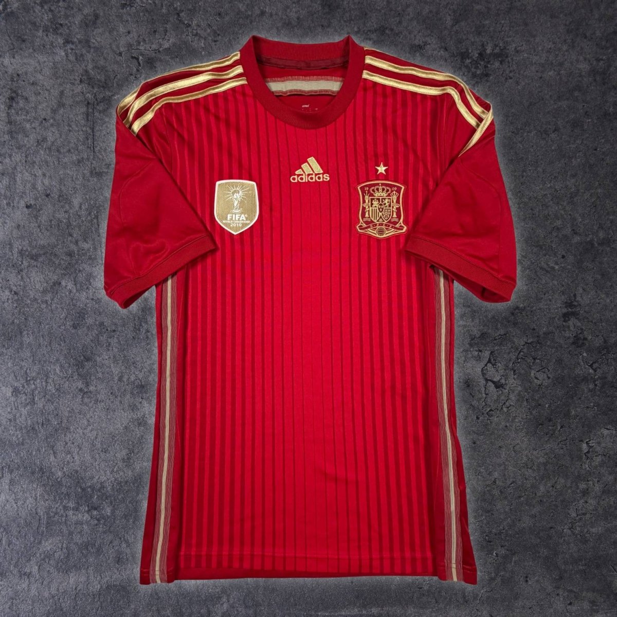 Maillot Domicile Original Espagne 2013/14 – Adidas – Taille M – Rouge – Manches Courtes
