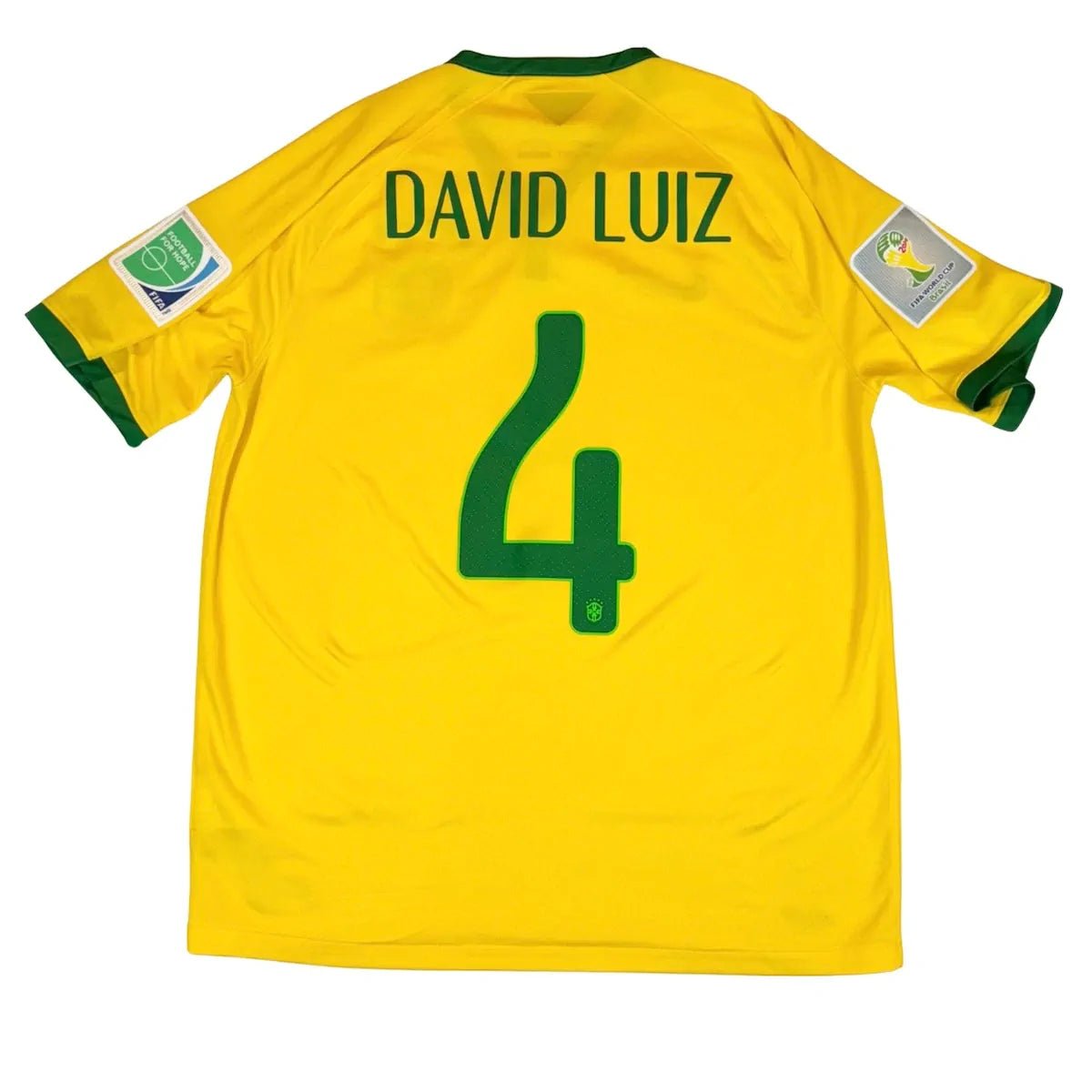 2014/15 Brésil Domicile - David Luiz 4 (L) - Iconic Football Shop