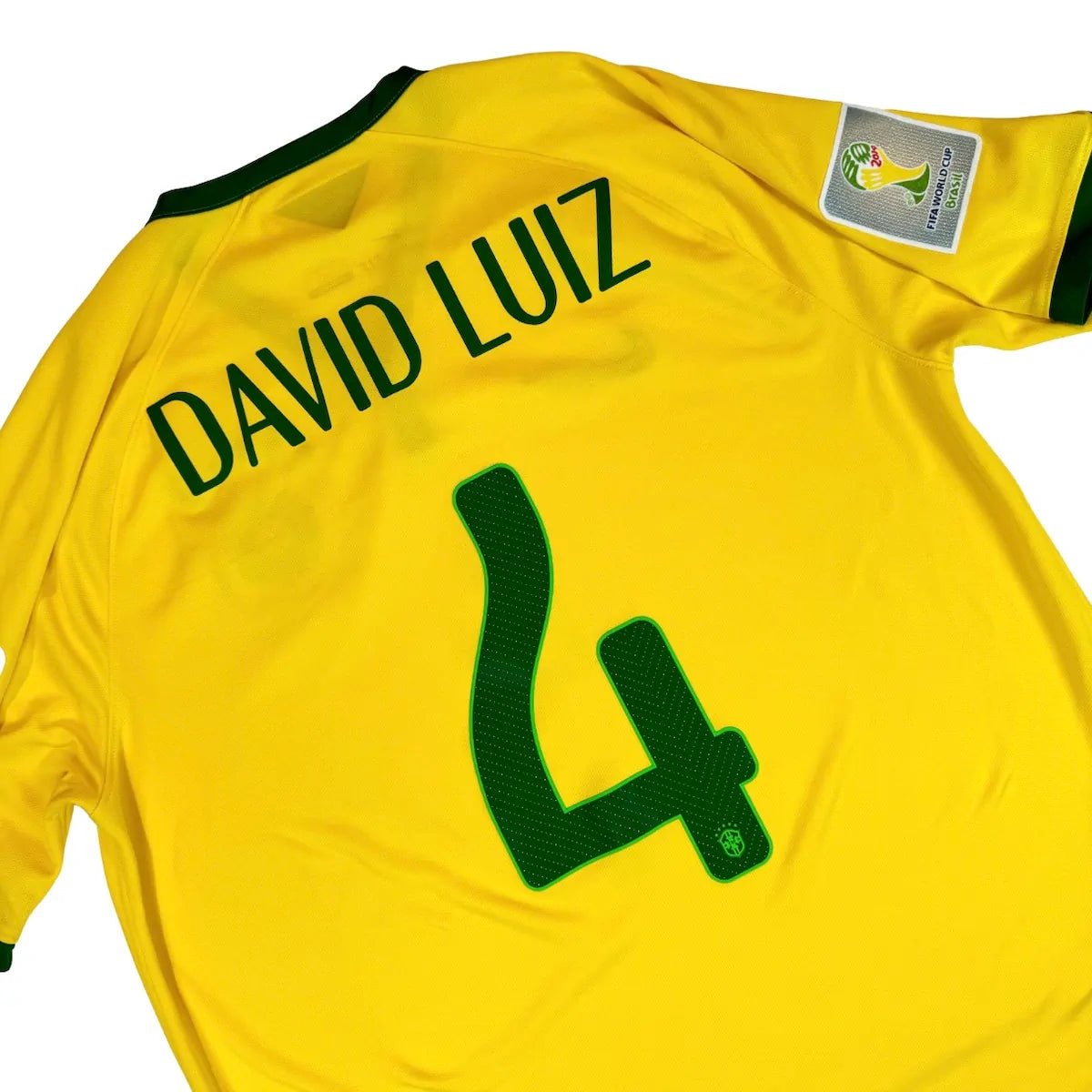 2014/15 Brésil Domicile - David Luiz 4 (L) - Iconic Football Shop