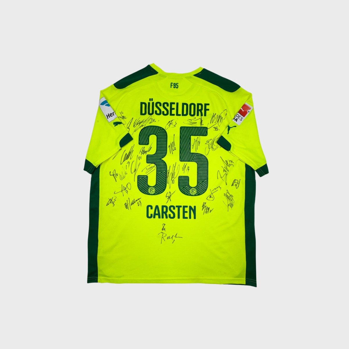 2014/15 Fortuna Düsseldorf Third - Carsten 35 *SIGNÉ* (2XL) - Iconic Football Shop