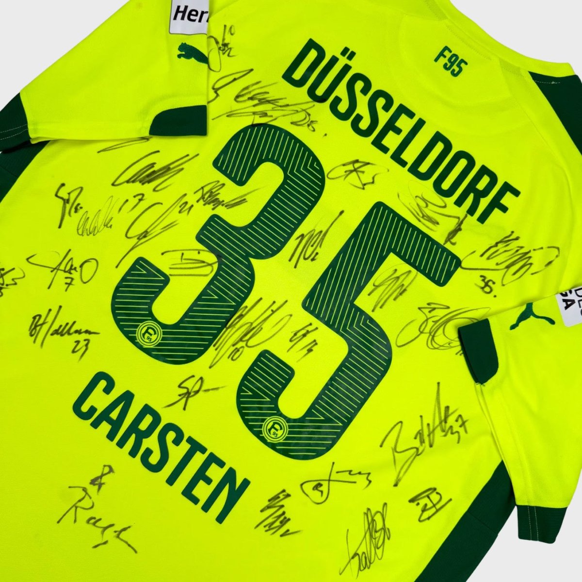 2014/15 Fortuna Düsseldorf Third - Carsten 35 *SIGNÉ* (2XL) - Iconic Football Shop
