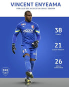 2014/15 Lille Goal Keeper - Enyeama 1 *PORTÉ/SIGNÉ* (M) - Iconic Football Shop