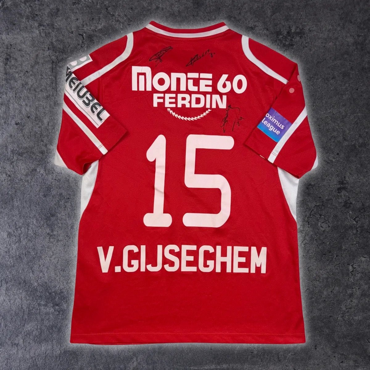 2014/15 Mons Domicile - V.Gijseghem 15 *PORTÉ / SIGNÉ* (M) - Iconic Football Shop