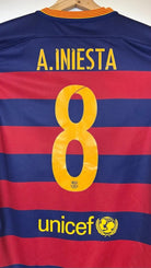 2015/16 Barcelone Domicile - A.Iniesta 8 (M) - Iconic Football Shop