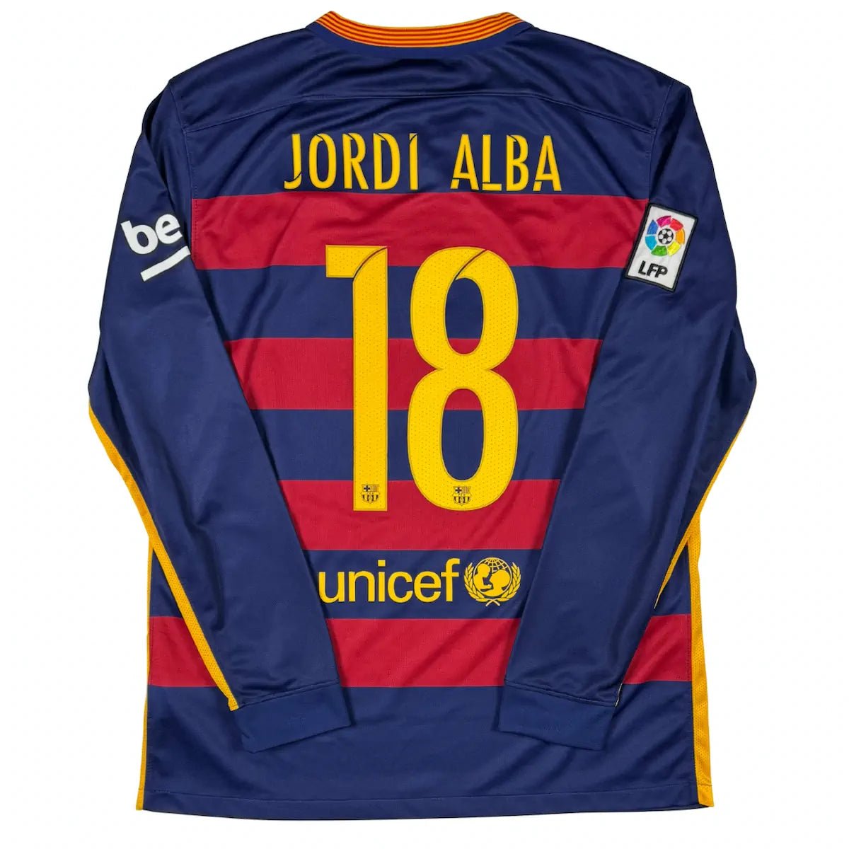 2015/16 Barcelone Domicile - Jordi Alba 18 *COMPLET* (L) - Iconic Football Shop
