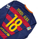 2015/16 Barcelone Domicile - Jordi Alba 18 *COMPLET* (L) - Iconic Football Shop