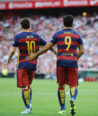 2015/16 Barcelone Domicile - Suárez 9 (L) - Iconic Football Shop