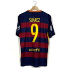 2015/16 Barcelone Domicile - Suárez 9 (M) - Iconic Football Shop