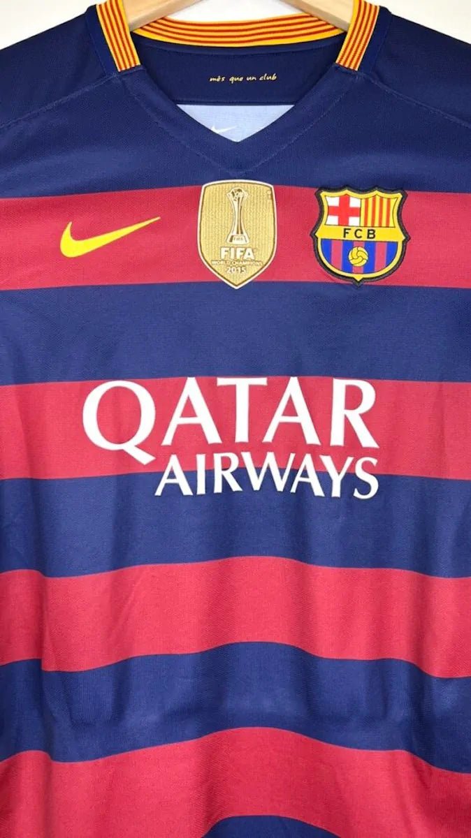2015/16 Barcelone Domicile - Suárez 9 (S) - Iconic Football Shop