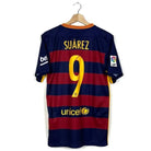 2015/16 Barcelone Domicile - Suárez 9 (S) - Iconic Football Shop