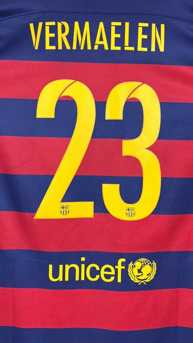 2015/16 Barcelone Domicile - Vermaelen 23 (XL) - Iconic Football Shop