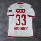 2015/16 Standard de Liège Extérieur - Kosanovic 33 *PRÉPARÉ / PORTÉ / SIGNÉ*(XL) - Iconic Football Shop