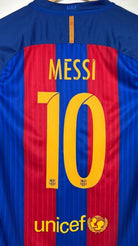 2016/17 Barcelone Domicile - Messi 10 (M) - Iconic Football Shop