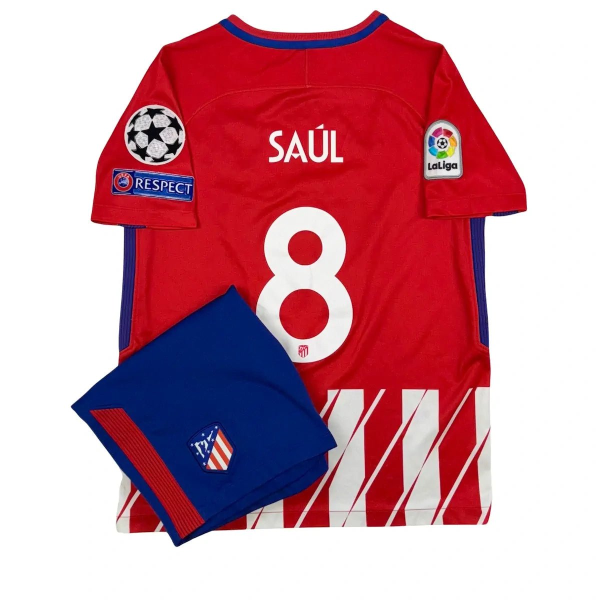 2017/18 Atlético Madrid Domicile - Saùl 8 *COMPLET* (13/15a) - Iconic Football Shop