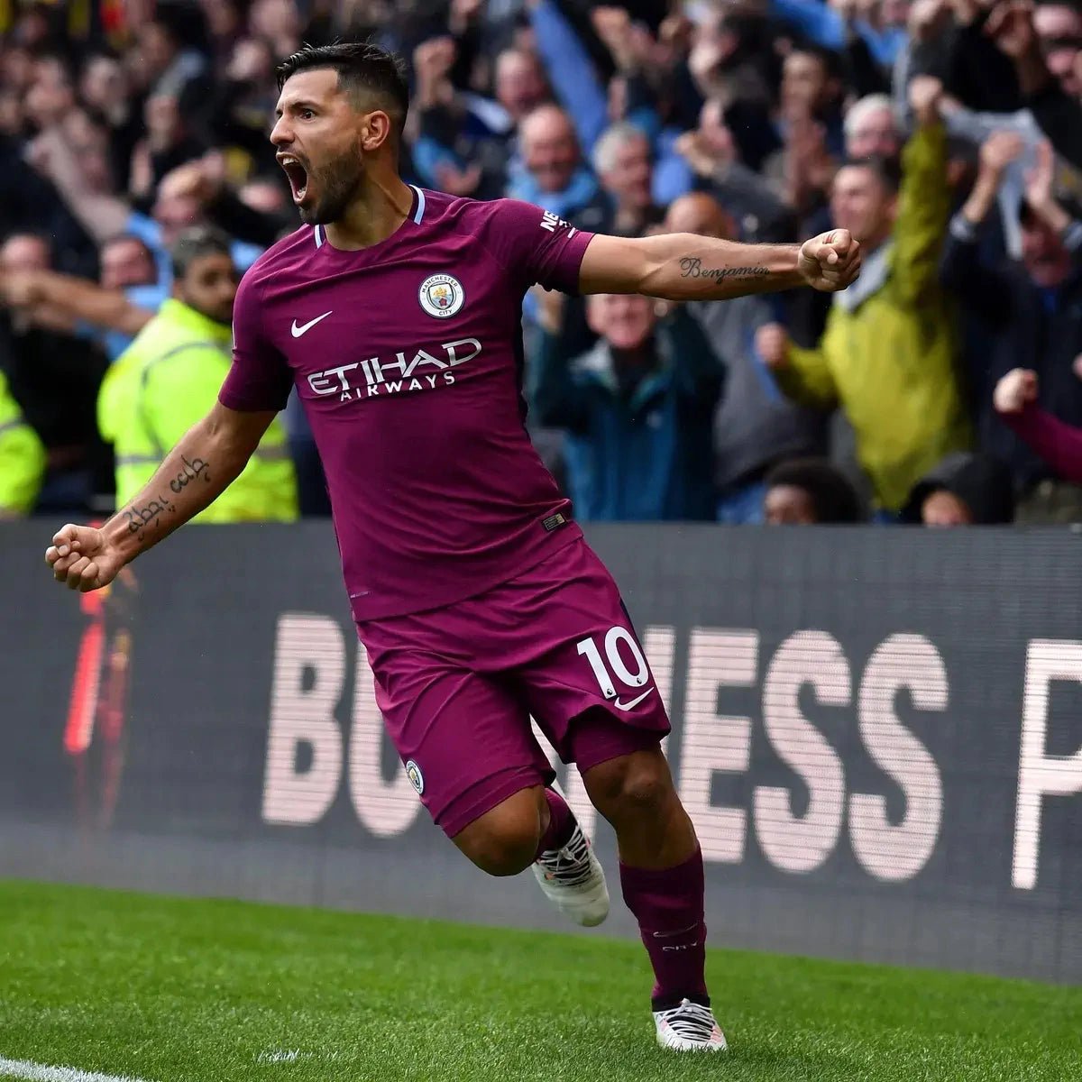 2017/18 Manchester City Extérieur - Kun Agüero 10 (L) - Iconic Football Shop