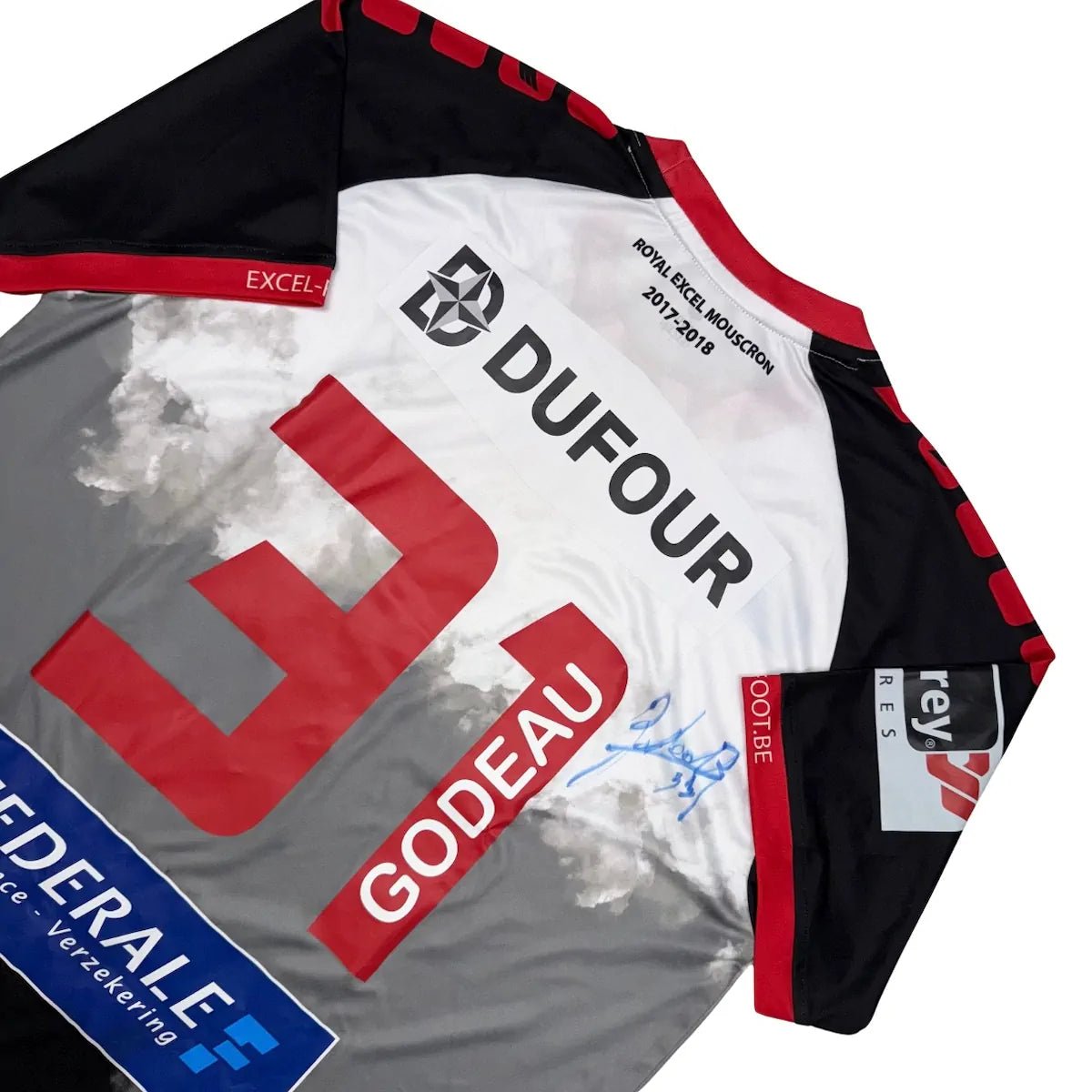 2017/18 Mouscron Third - Godeau 31 *PORTÉ - SIGNÉ* (L) - Iconic Football Shop