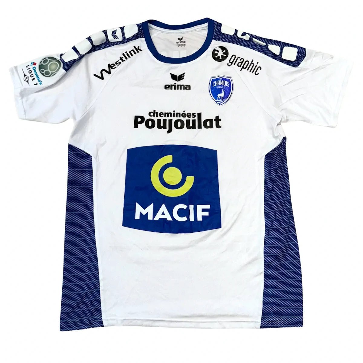 2017/18 Niort Extérieur - Agouazi 10 *PRÉPARÉ/PORTÉ/SIGNÉ* (M) - Iconic Football Shop