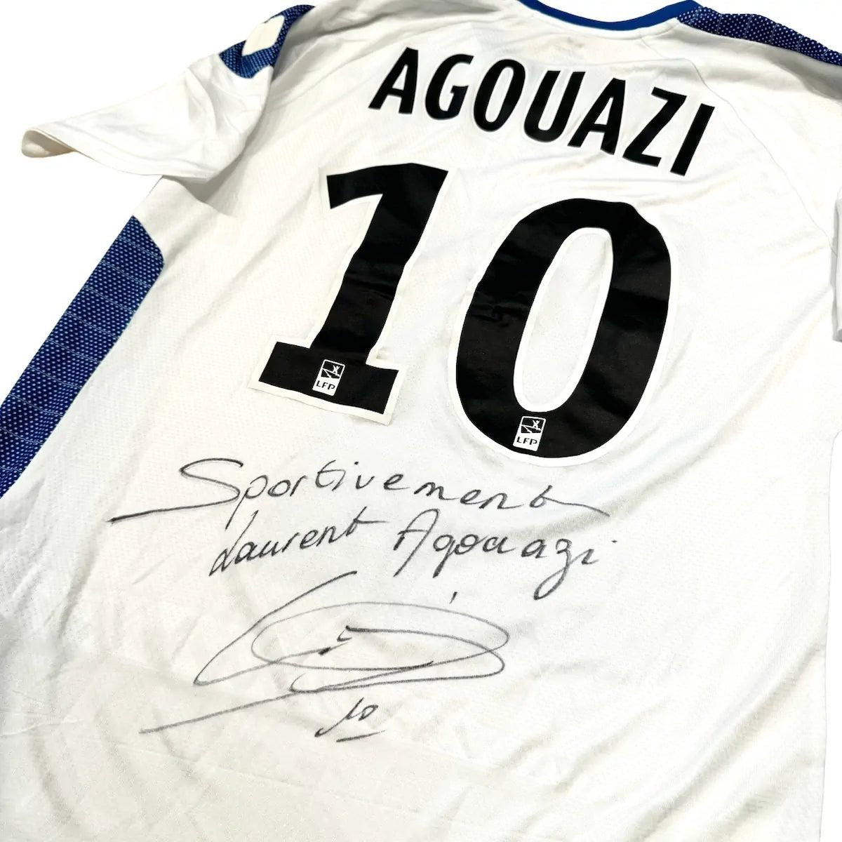 2017/18 Niort Extérieur - Agouazi 10 *PRÉPARÉ/PORTÉ/SIGNÉ* (M) - Iconic Football Shop