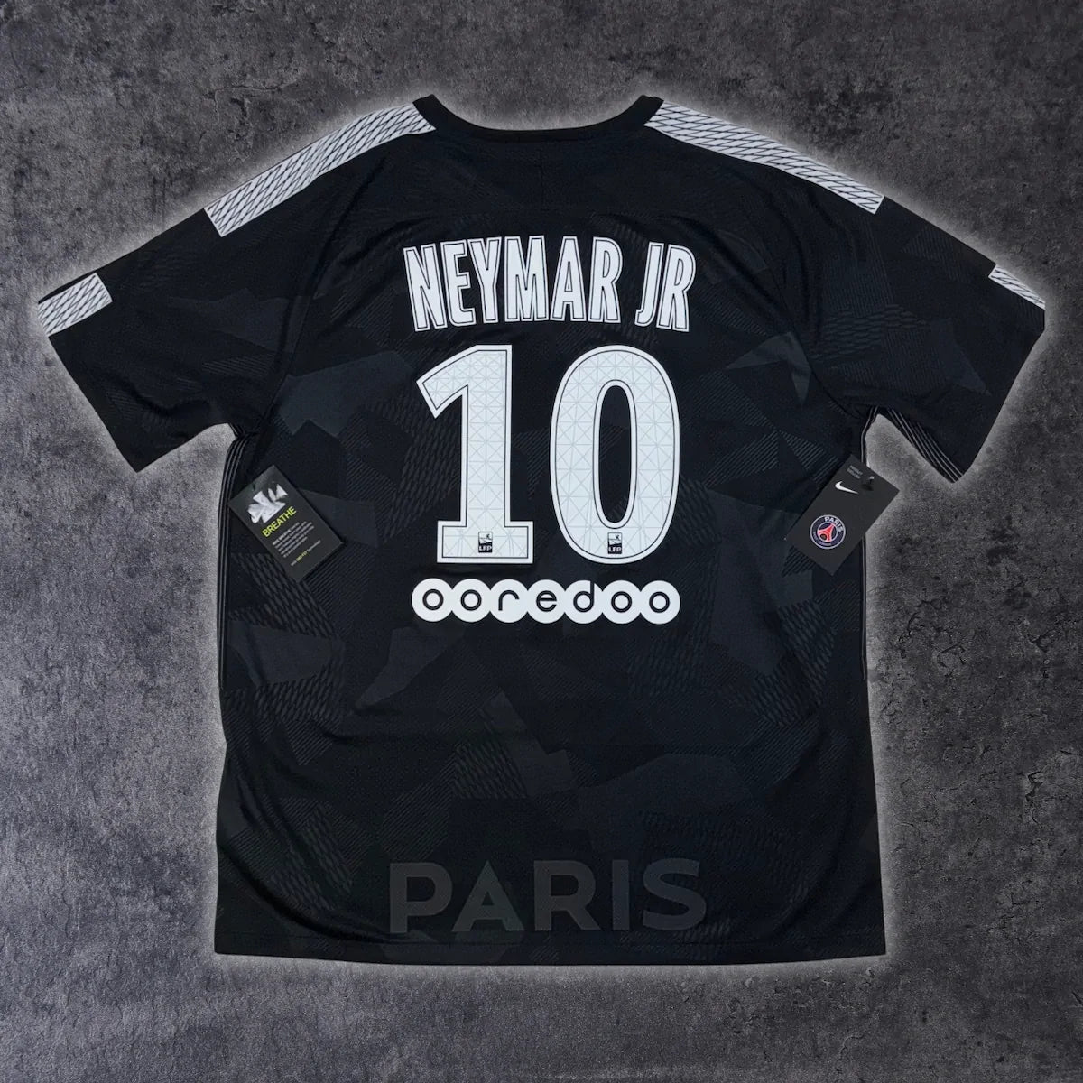 Maillot PSG 2017-2018 Neymar #10 - Extérieur Jaune - Nike - Taille L - Neuf