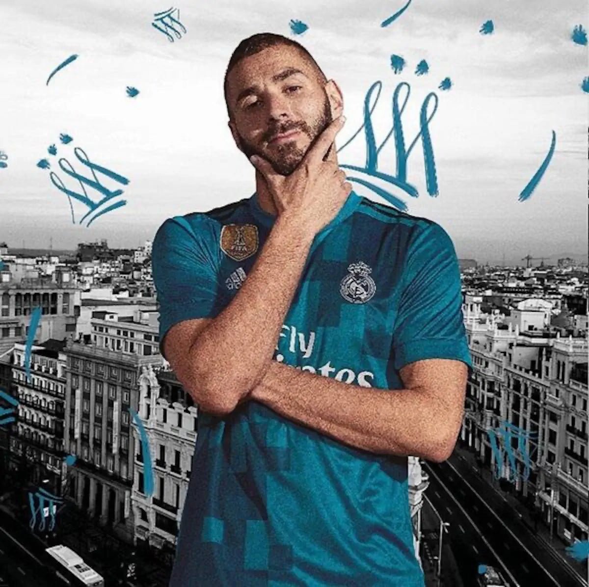 2017/18 Real Madrid Third - Benzema 9 *PRO* (XS) - Iconic Football Shop