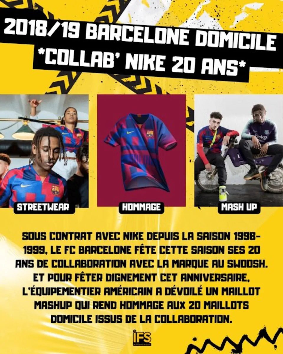 2018/19 Barcelone Domicile *COLLAB' NIKE 20 ANS* (S) - Iconic Football Shop