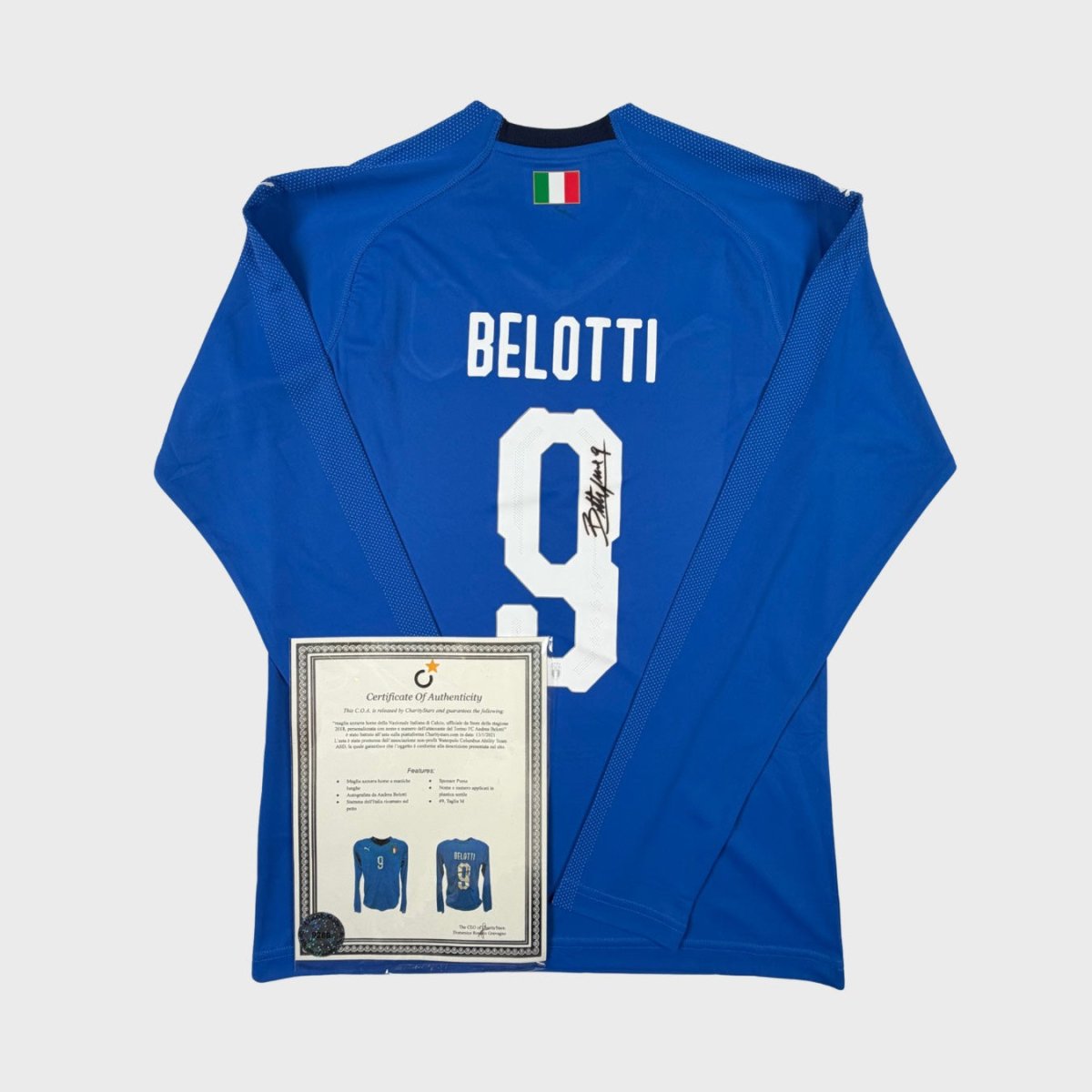 2018/19 Italie Domicile - Belotti 9 *SIGNÉ* (M) - Iconic Football Shop