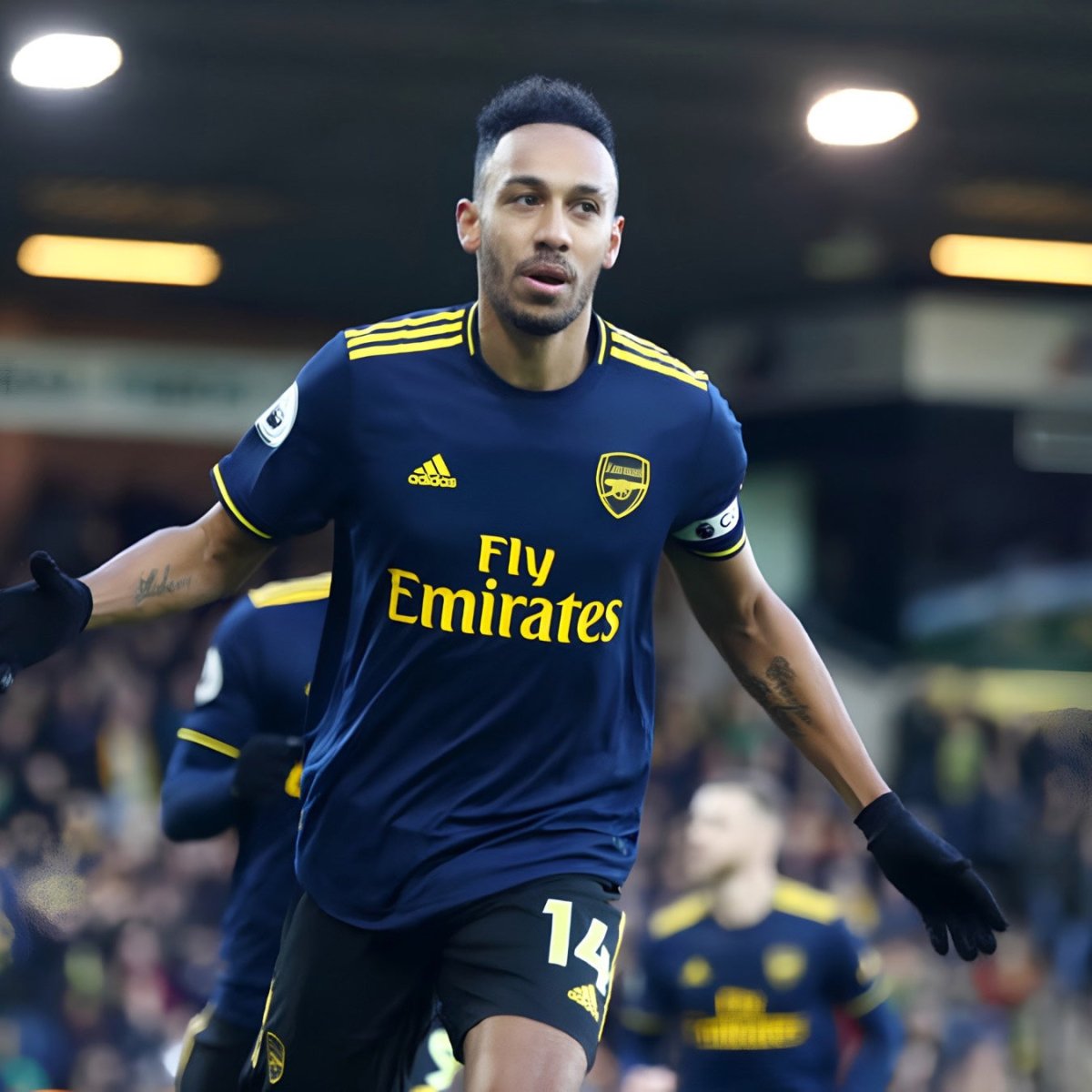 2019/20 Arsenal Third - Aubameyang 14 (XL) - Iconic Football Shop
