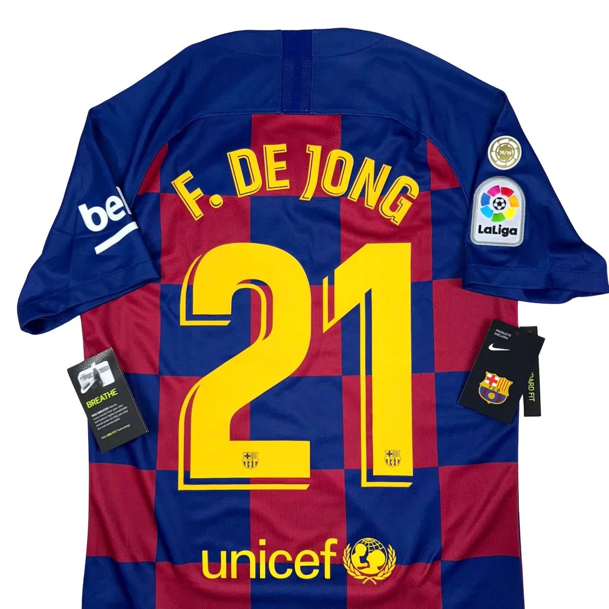 2019/20 Barcelone Domicile - F. De Jong 21 (S) - Iconic Football Shop