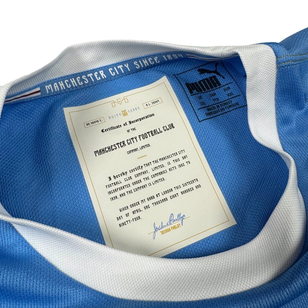 2019/20 Manchester City *SPECIAL 125 ANS COMMUNITY SHIELD* (2XL) - Iconic Football Shop