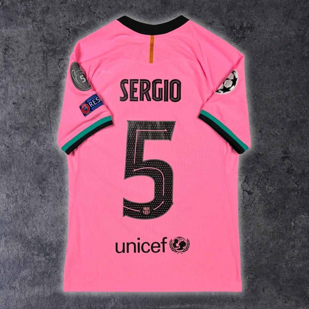 2020/21 Barcelone Third - Sergio 5 *PRO / UCL* (S) - Iconic Football Shop