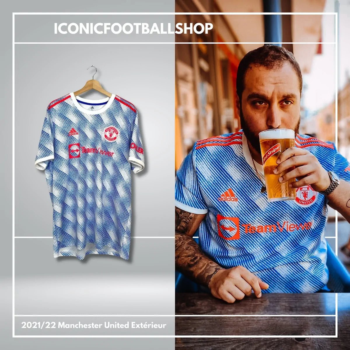 2021/22 Manchester United Extérieur (2XL) - Iconic Football Shop