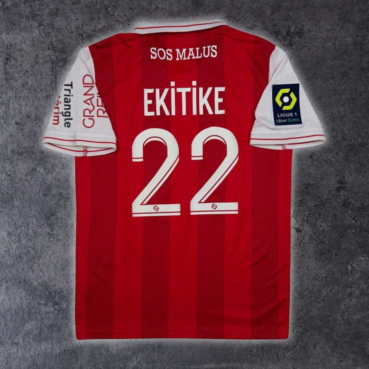 2021/22 Stade de Reims Domicile - Ekitike 22 (M) - Iconic Football Shop