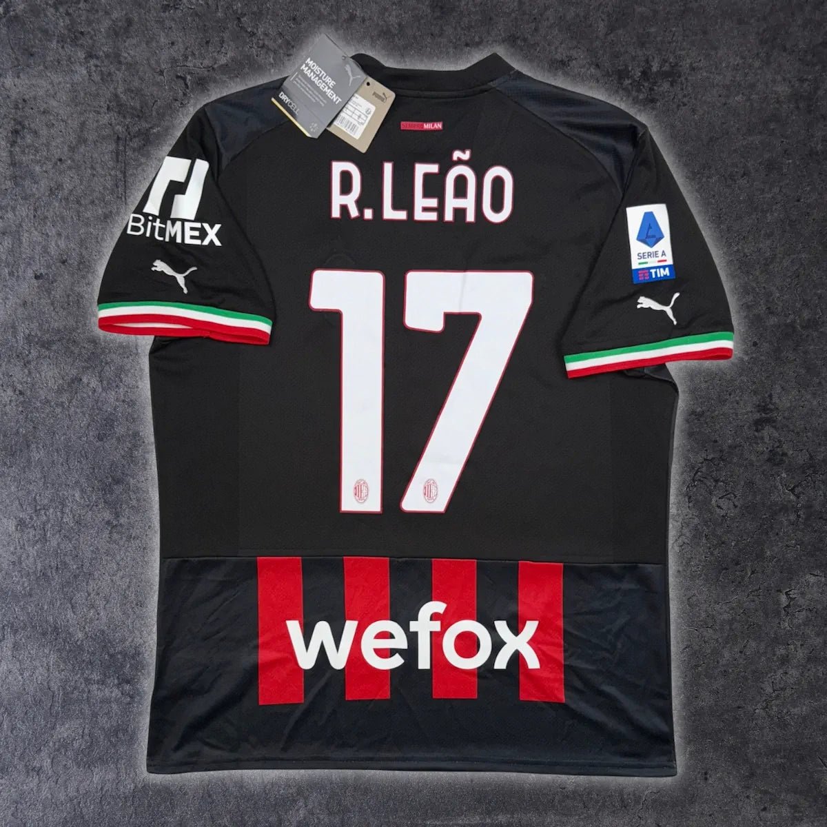 2022/23 AC Milan Domicile - R.Leão 17 (L) - Iconic Football Shop