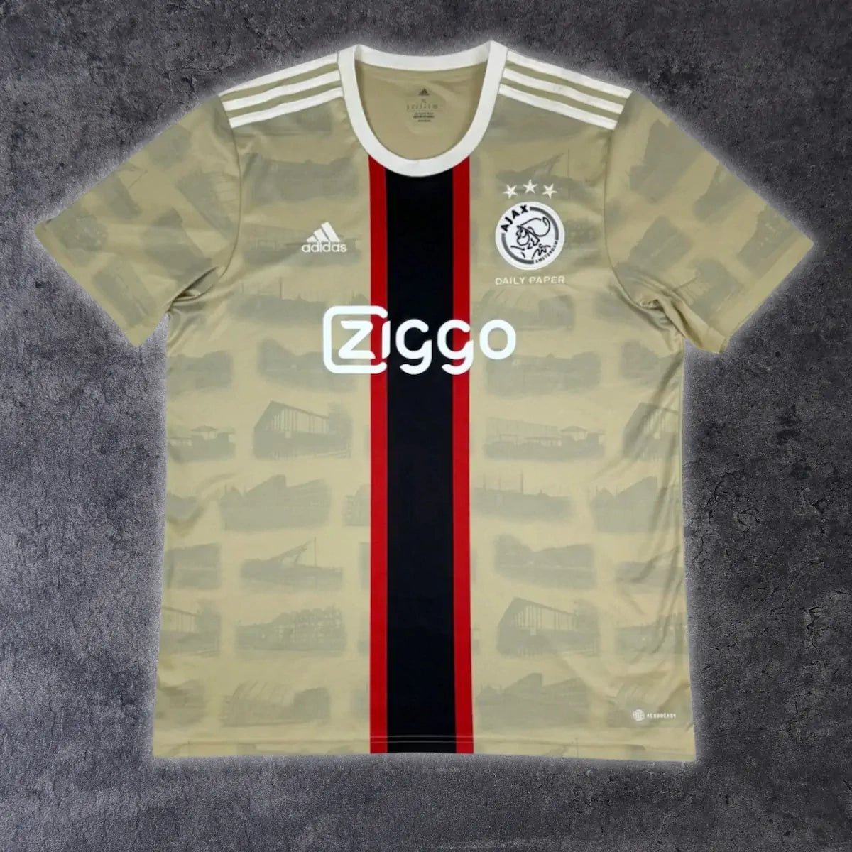 2022/23 Ajax Amsterdam Third *COLLAB’ DAILY PAPER* (XL) - Iconic Football Shop