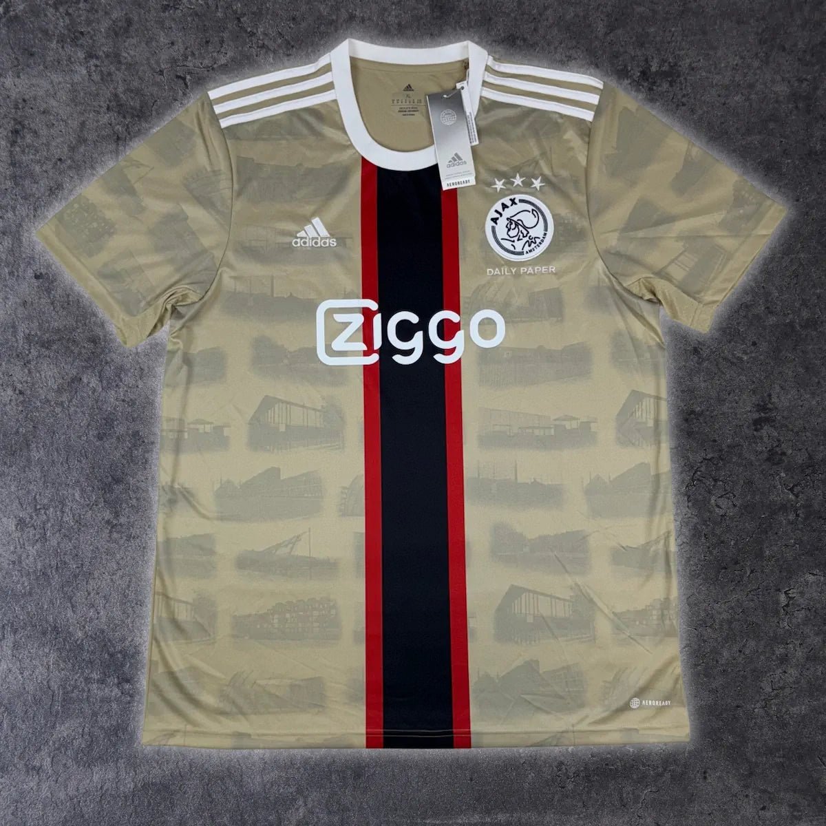 2022/23 Ajax Amsterdam Third *COLLAB' DAILY PAPER* (XL) - Iconic Football Shop
