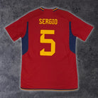 2022/23 Espagne Domicile - Sergio 5 *PRO* (L) - Iconic Football Shop