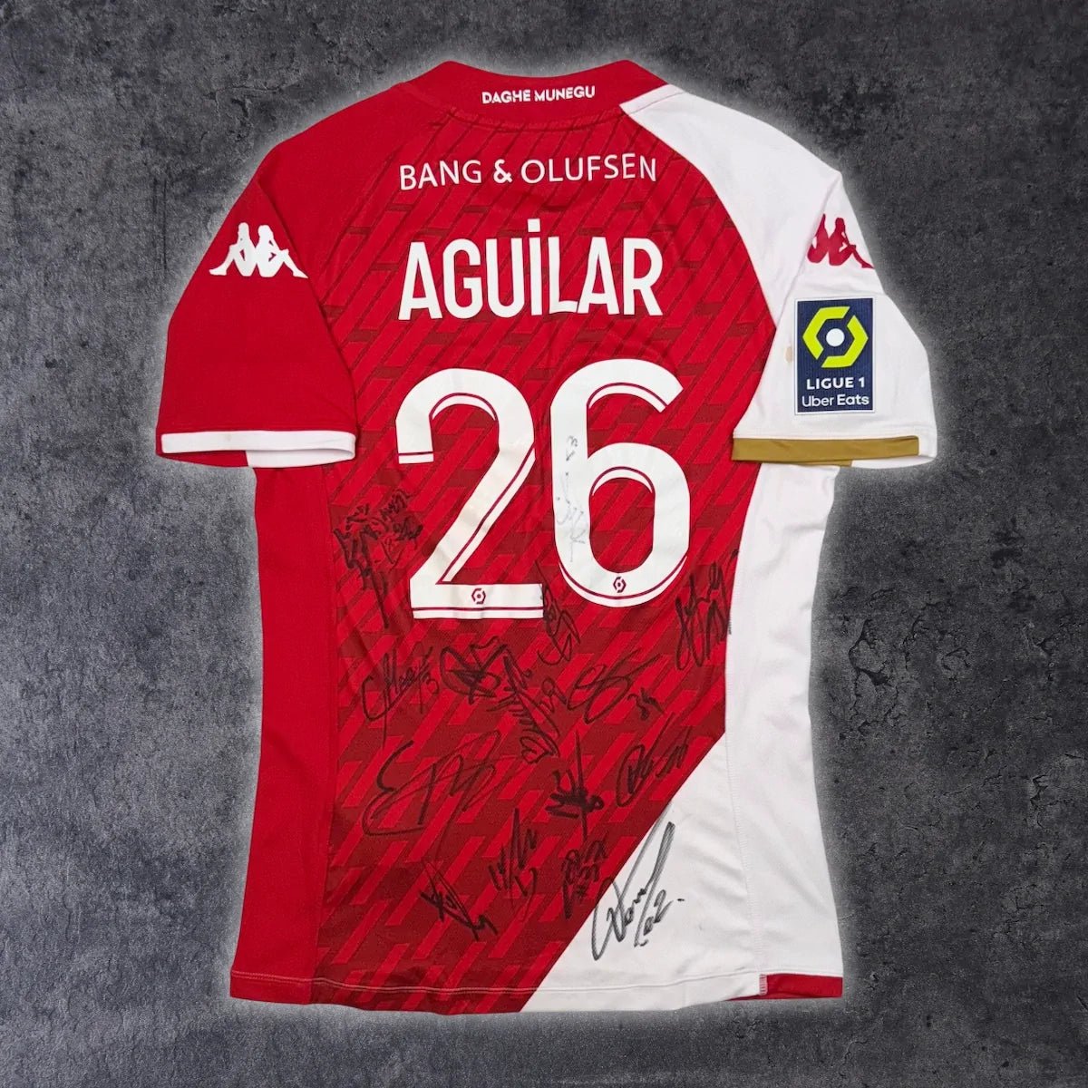 2023/24 AS Monaco Domicile - Aguilar 26 *SIGNÉ* (M) - Iconic Football Shop