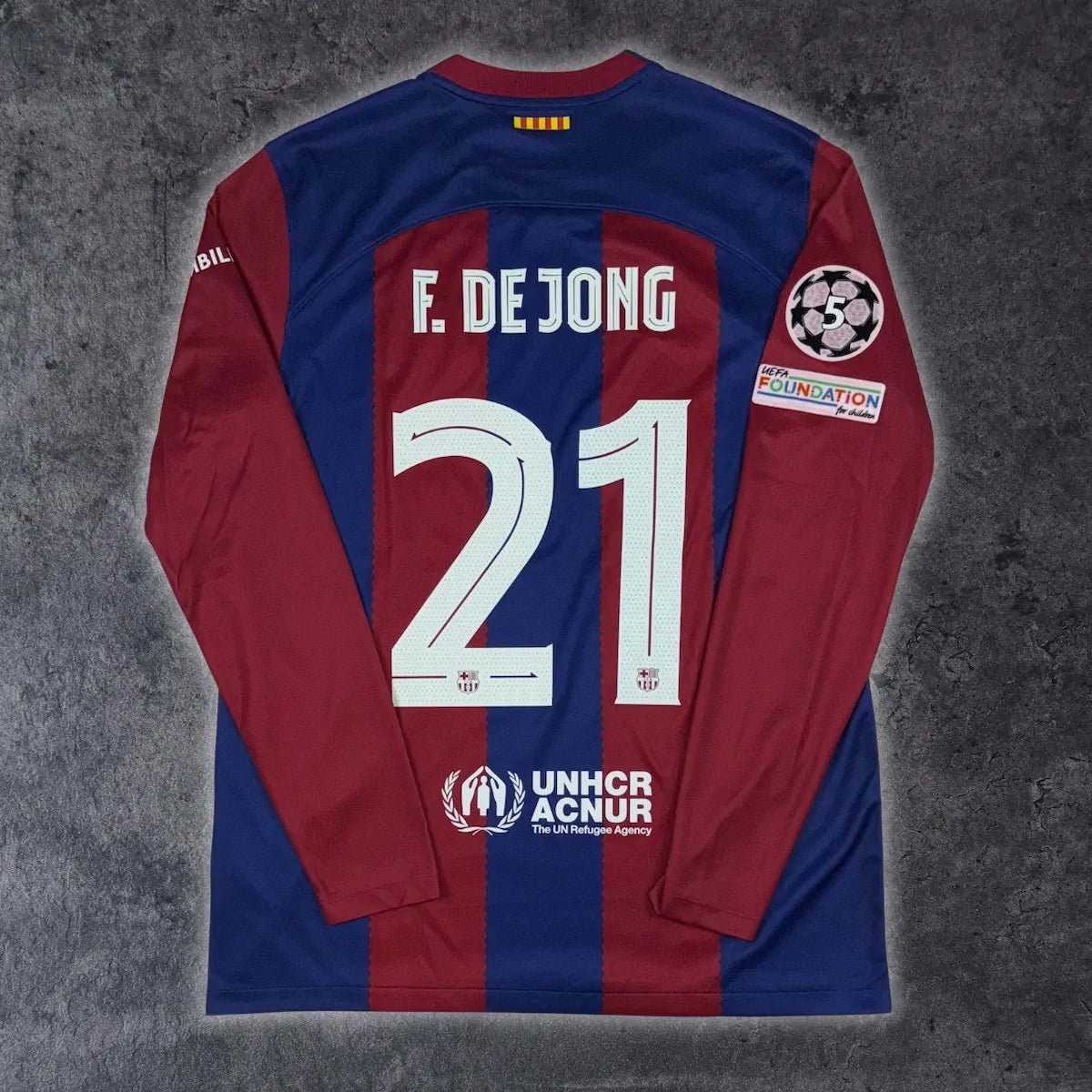 2023/24 Barcelone Domicile - F. De Jong 21 *CHAMPIONS LEAGUE* (L) - Iconic Football Shop