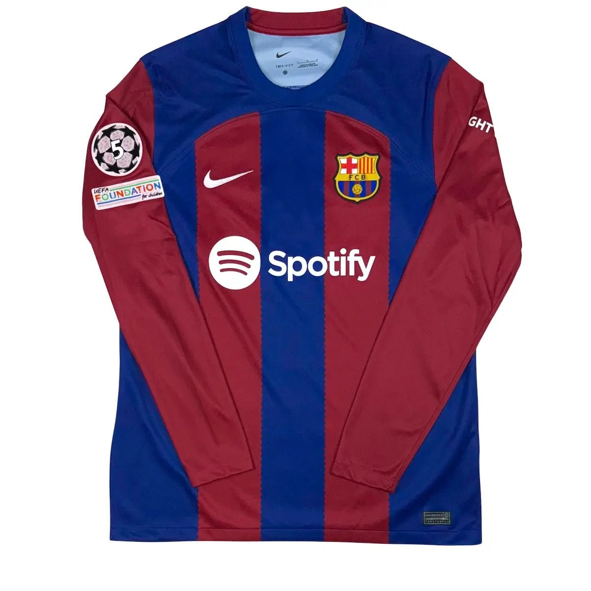 2023/24 Barcelone Domicile - F. De Jong 21 *CHAMPIONS LEAGUE* (L) - Iconic Football Shop