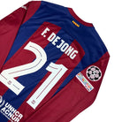 2023/24 Barcelone Domicile - F. De Jong 21 *CHAMPIONS LEAGUE* (L) - Iconic Football Shop