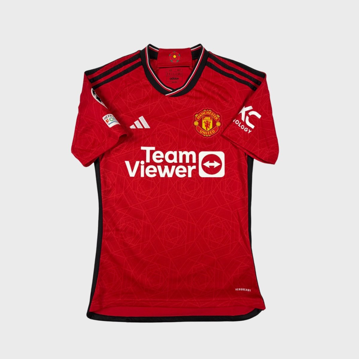 2023/24 Manchester United Domicile - Højlund 11 *CHAMPIONS LEAGUE* (XS) - Iconic Football Shop