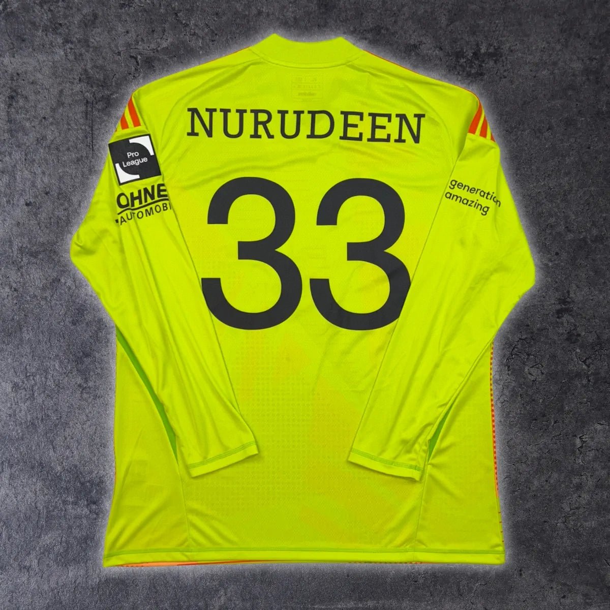 2024/25 KAS Eupen Goal Keeper - Nurudeen 33 *PRÉPARÉ / PORTÉ* (XL) - Iconic Football Shop